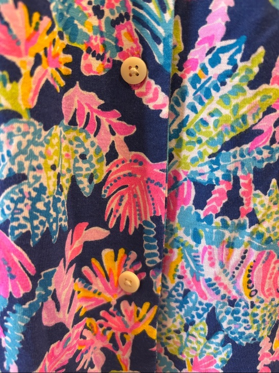 Lilly Pullitzer Oyster Bay Navy Seen and Herd Pijama Top XXL - Picture 6 of 9